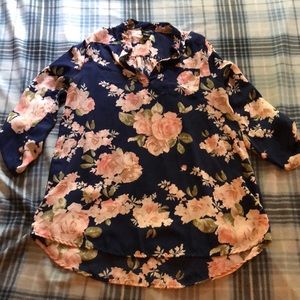 Flower blouse.